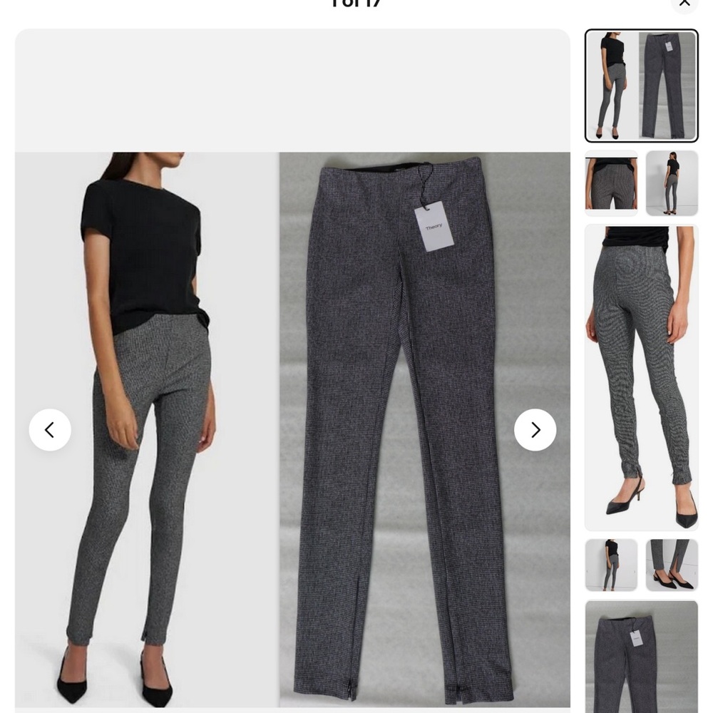 Theory Houndstooth Leggings